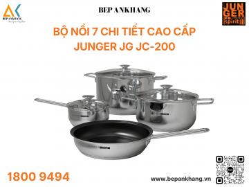 Bộ nồi Inox Junger JG JC-200 cao cấp 7 chi tiết